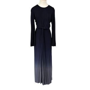 Young Fabulous & Broke Ombre Maxi Dress Medium Blue Twist Front Stretch Modal